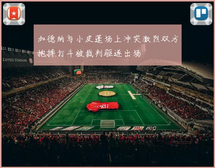 加德纳与小皮蓬场上冲突激烈双方抱摔打斗被裁判驱逐出场